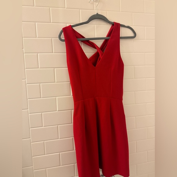 Mango Red mini wrap dress in XS - Picture 3 of 3